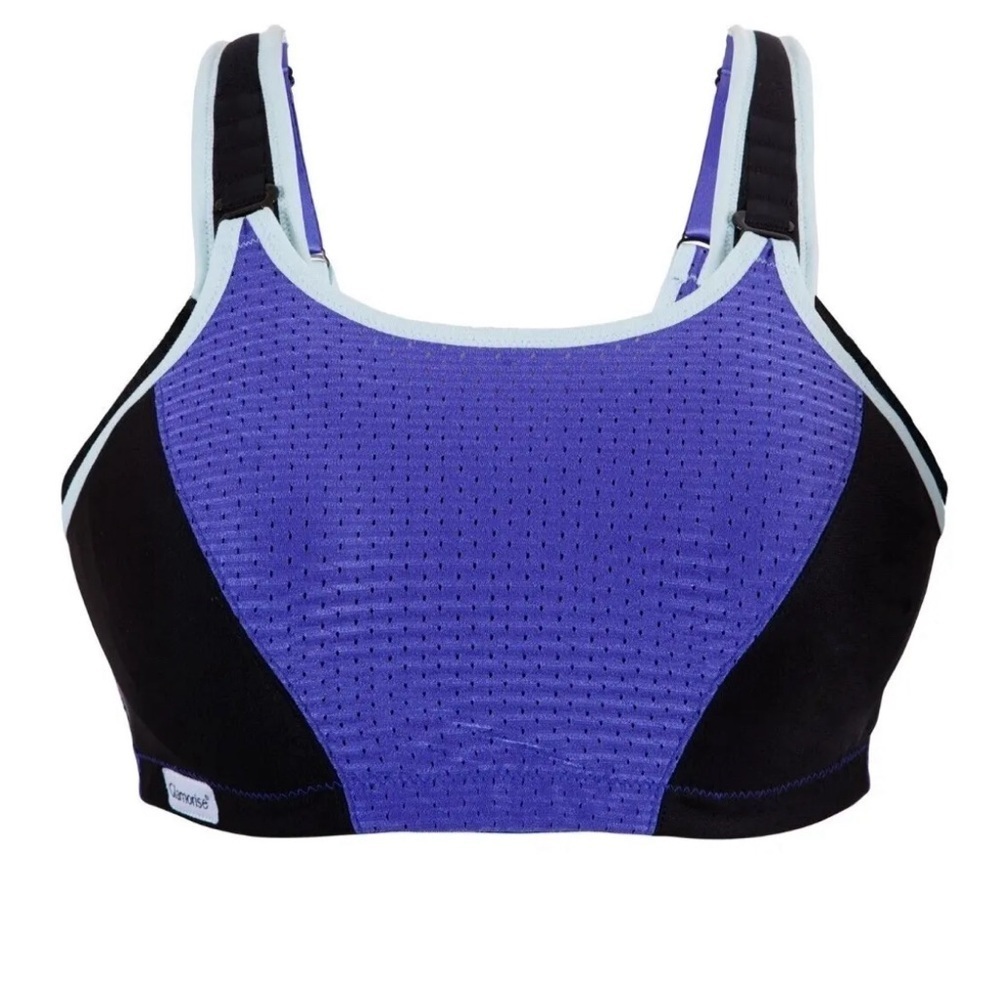 Glamorise Purple and Black Sports Bra